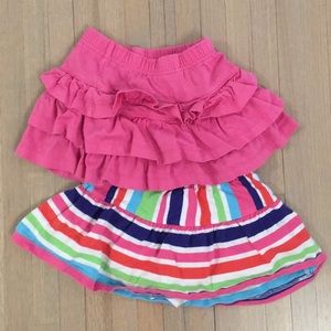 2 ruffle Hanna Anderson play skirts